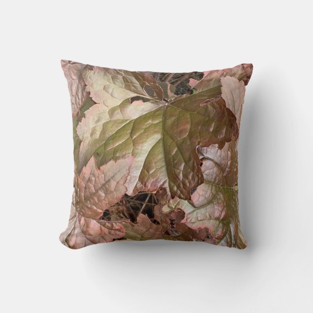 Rustic Brown Metallic Plant Kudde (Framsida)