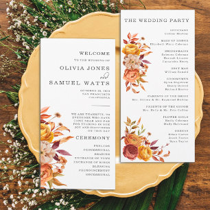 Rustic Brown Orange höstblommasöksprogram