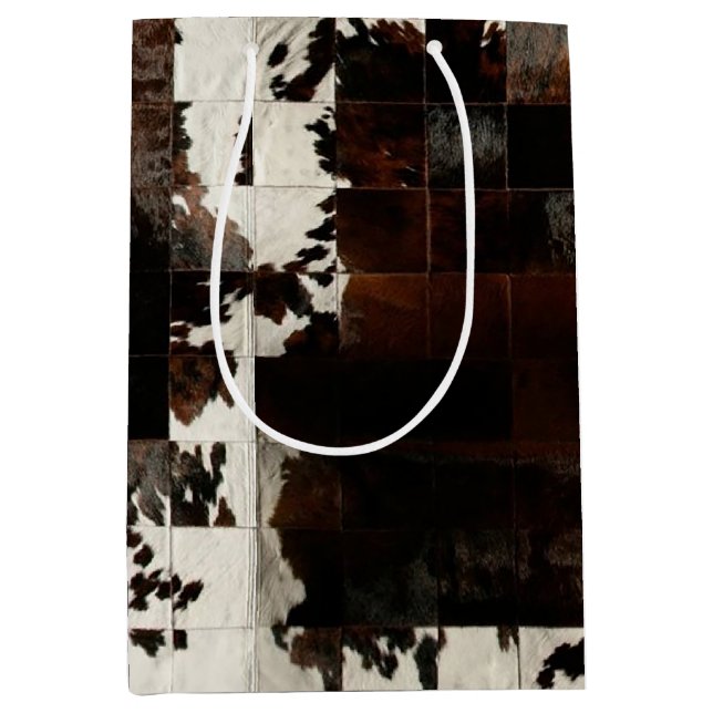 Rustic Brown Patchwork Cowhide (Framsidan)