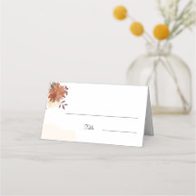 Rustic Brown Personlig Bröllop Bord