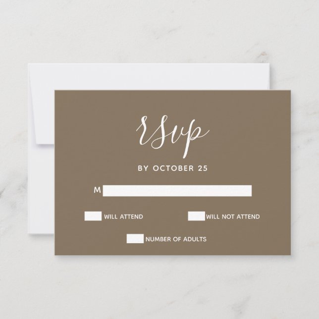 Rustic Brown Simple Calligraphy Modern OSA (Framsida)