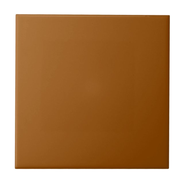 Rustic Brown Solid Färg | Klassisk Elegant Kakelplatta (Framsidan)