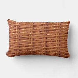 Rustic Brown Wicker Basket Land Stil Funny Utomhuskudde