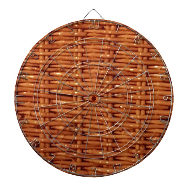 Rustic Brown Wicker Picnic Basket Land Stil Piltavla (Framsidan)