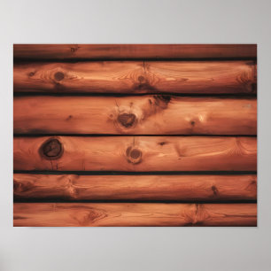 Rustic Brown Wood Background Struktur Poster