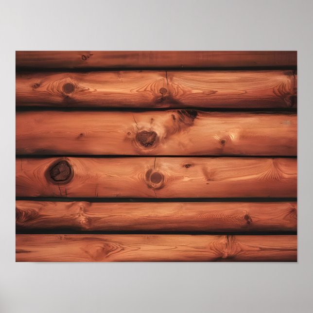 Rustic Brown Wood Background Struktur Poster (Framsidan)
