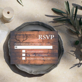Rustic Brown Wood String Ljus OSA Kort