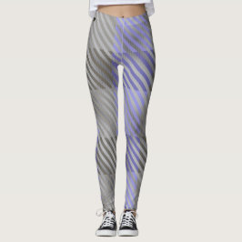 Rustic Buffalo Play Blue Grått Stripe Leggings