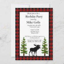 Rustic Buffalo Play med Moose Birthday