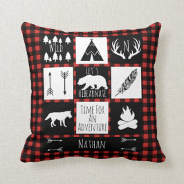 Rustic Buffalo Play Wilderness Animals & Namn Kudde