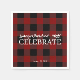 Rustic Buffalo Pput Customized Celebrate-händelse Pappersservett