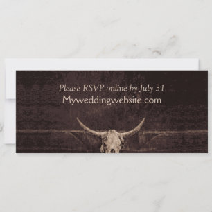 Rustic Bull Skull Bröllop Land Westernare Struktur