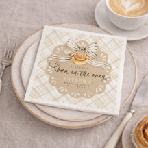 Rustic Bun i Ugn Baby Shower Servetter