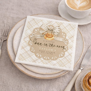 Rustic Bun i Ugn Baby Shower Servetter