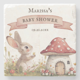 Rustic Bunny Baby Shower Stenunderlägg