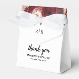 Rustic Burgundy Blommigt-favoritruta Presentaskar