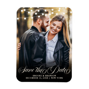 Rustic Burgundy Blommigt Mason Burk Spara datumet Magnet