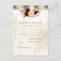 Rustic Burgundy Bröllop Blommigt OSA