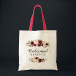 Rustic Burgundy Red Blommigt Bridesmaid Favor Tygkasse<br><div class="desc">Rustic Burgundy Red Blommigt Bridesmaid Favor Tote Bag. (1) Om du vill göra ytterligare anpassningar klickar du på länken "anpassa ytterligare" och användor verktyg som är utformat för att ändra mallen. (2) Kontakta mig om du behöver hjälp eller matchande artiklar.</div>