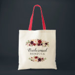 Rustic Burgundy Red Blommigt Bridesmaid Favor Tygkasse<br><div class="desc">Rustic Burgundy Red Blommigt Bridesmaid Favor Tote Bag. (1) Om du vill göra ytterligare anpassningar klickar du på länken "anpassa ytterligare" och användor verktyg som är utformat för att ändra mallen. (2) Kontakta mig om du behöver hjälp eller matchande artiklar.</div>