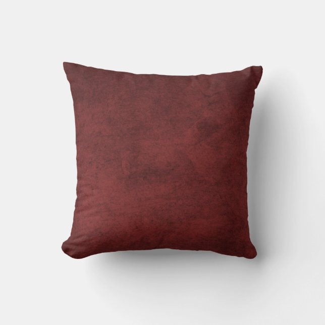 Rustic Burgundy Red Kudde (Framsida)