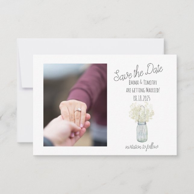 Rustic Burk Spara datumet (Framsida)