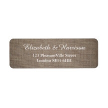 Rustic Burlap Bröllop