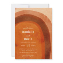 Rustic Burnt Orange Arch Modern Bröllop