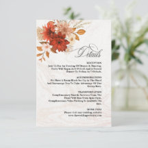 Rustic Burnt Orange Terracotta Elegant bröllop