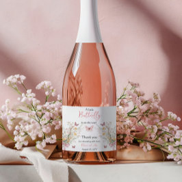 Rustic Butterfly Wildblomme Blommigt Baby Shower