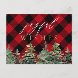 Rustic Cabin Buffalo Kolla jul Glatt Vykort