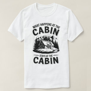 Rustic Cabin Life-offert Nature Mountain Scene T Shirt