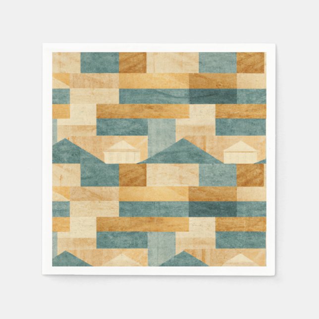Rustic/Cabin/Lodge/Mountain Pappersservett (Framsidan)
