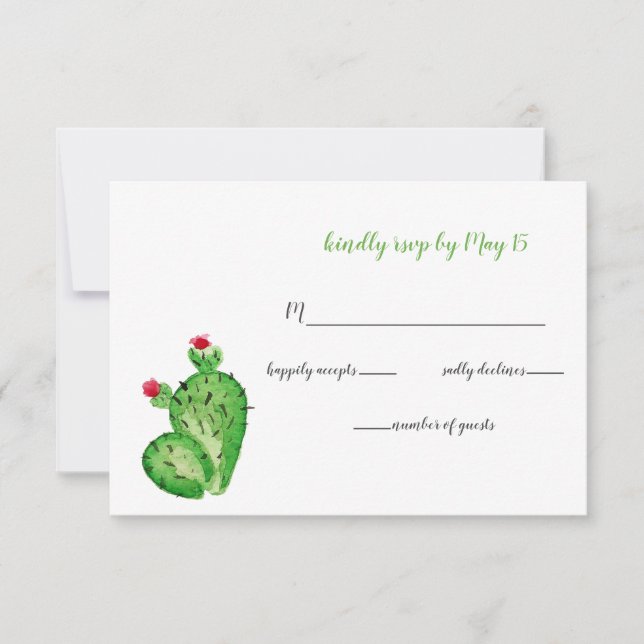 Rustic Cacti Bröllopedation osa (Framsida)