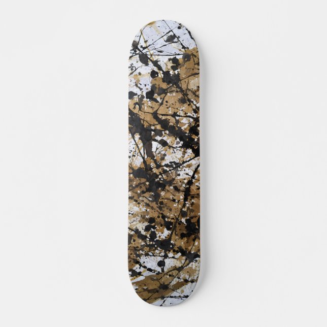 Rustic Camo Forest Pattern Skateboard (Framsida)