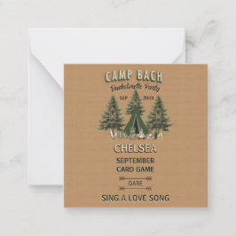 Rustic Camp Bach Bachelorette Party Dare Game Anteckningskort