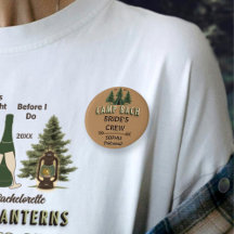 Rustic Camp Bach Brudens Besättningsmärke | Namn &