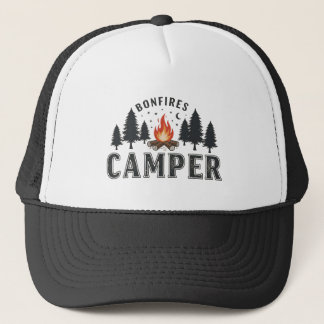 Rustic Camper Bonfire Äventyr Baseball Cap Keps