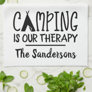 Rustic Camping är vår behandlingsfamilj Tält Na Kökshandduk