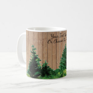 Rustic Camping Äventyr off Grid utomhusskog Kaffemugg