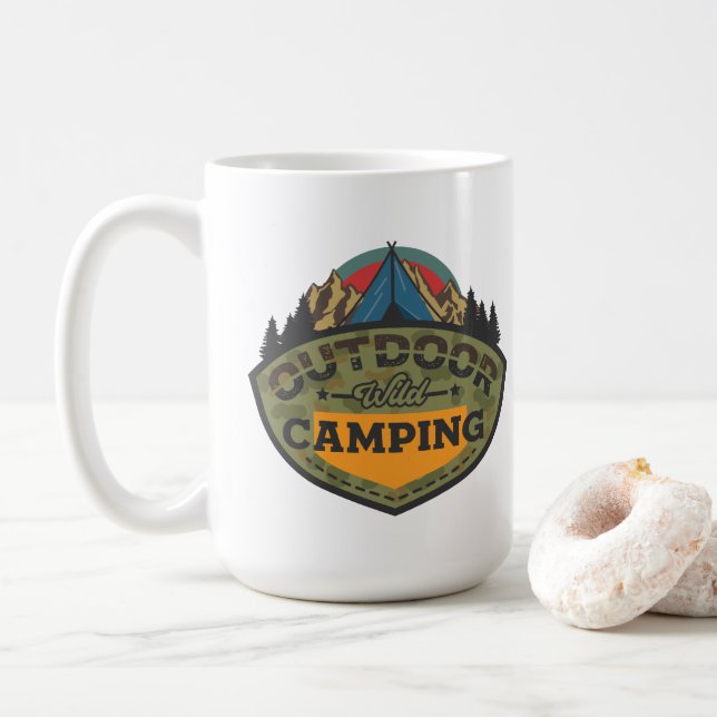 Rustic Camping Kaffemugg (Med munk)