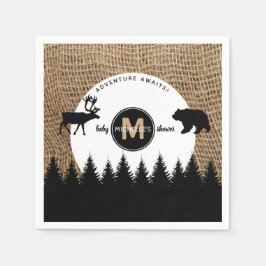 Rustic Camping utomhus Äventyr Pappersservett
