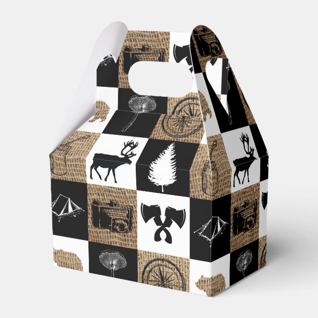 Rustic Camping utomhus Äventyr Presentaskar (Framsidan Sidan)