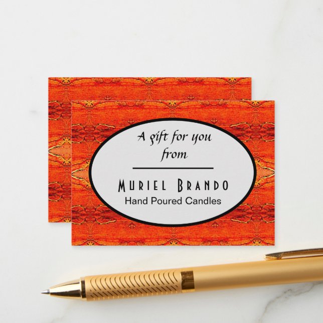 Rustic Candle Company Tillbehör Informationskort Tilläggskort (Fram/Back In Situ)