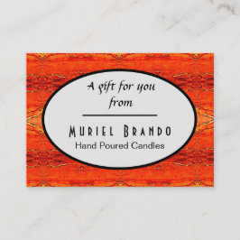 Rustic Candle Company Tillbehör Informationskort Tilläggskort