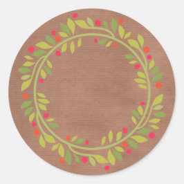 Rustic Canning |Homemade Sylt eller Pickles Runt Klistermärke