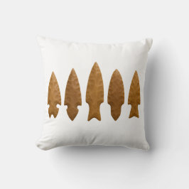 Rustic Carved Arrowhad Pillow Kudde