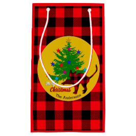 Rustic Cat, Julgran, Family namn, Red plaid