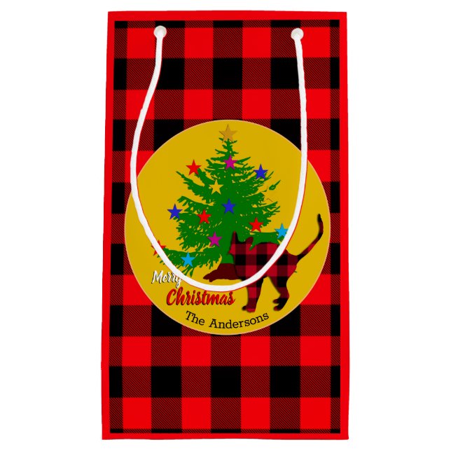 Rustic Cat, Julgran, Family namn, Red plaid (Framsidan)