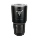 Rustic Cattle Skull 30 oz. Tumlare av rostfritt st<br><div class="desc">Groomsman Brudens sida Tumbler - 30 oz - Stainless Steel with a Clear Lid - Choice of Färg Namn,  Title and Date - Personlig Anpassningsbar Engraved - Marskalkars,  Brudens sida Gift - *Laser Engraved Not a Vinyl Decal*</div>